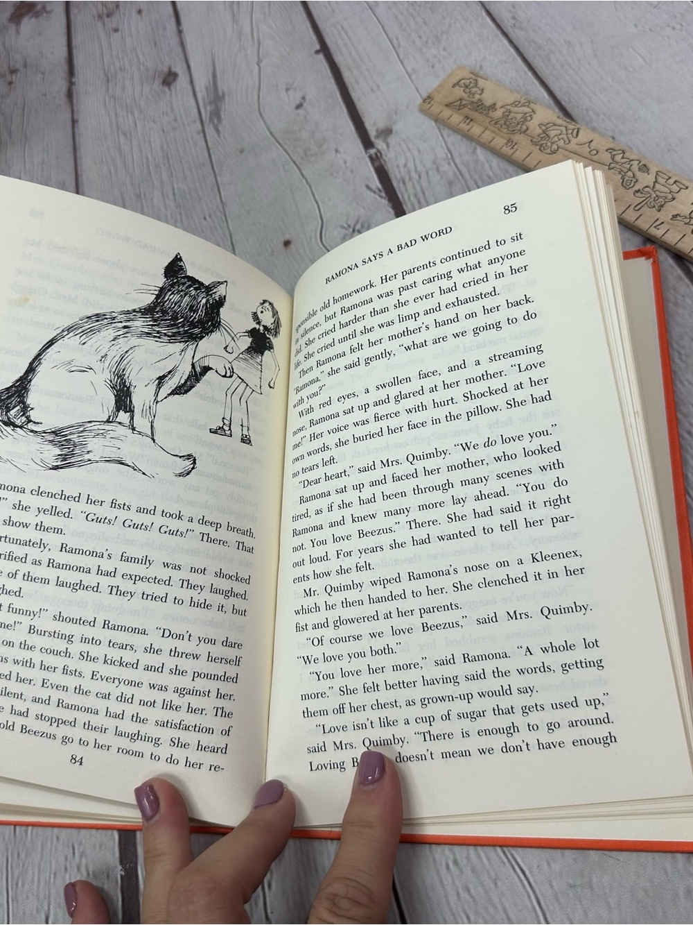 vtg 1975 Ramona The Brave Beverly Cleary Hardcover Book retro nostalgic kidcore - Picture 6 of 8
